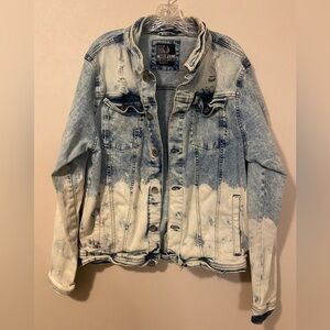 Black Pike women’s junior’s Jean denim jacket size large
